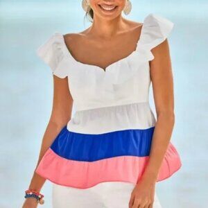 Lilly Pulitzer Emie Ruffle Top